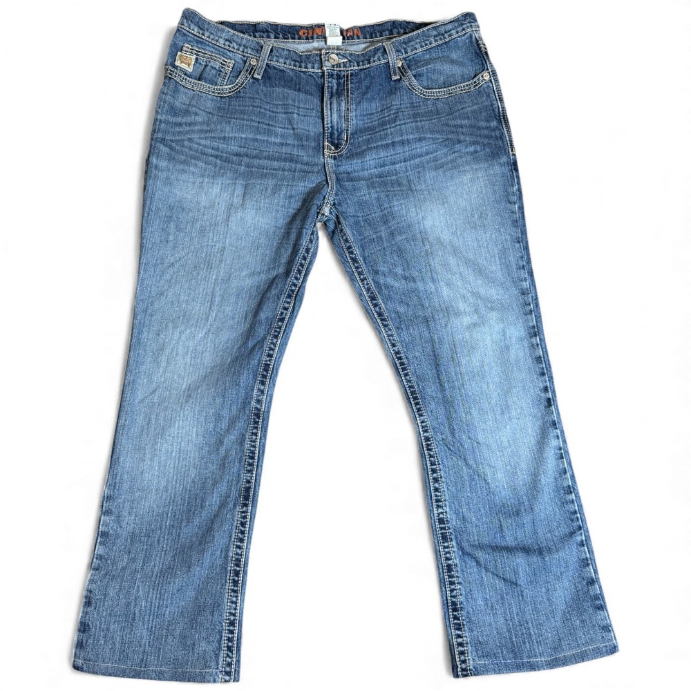 Cinch‎ Ian Jeans Mens 40x34 Blue Denim Cotton Straight Leg Medium Wash Outdoor